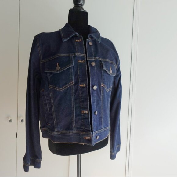 Joe Fresh Cotton Dark Denim Jacket - Picture 1 of 9